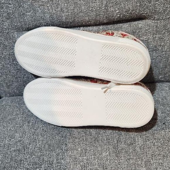 Betsey Johnson Suton/Sidny Heart Rhinestone Platform Sneakers - Picture 8 of 9